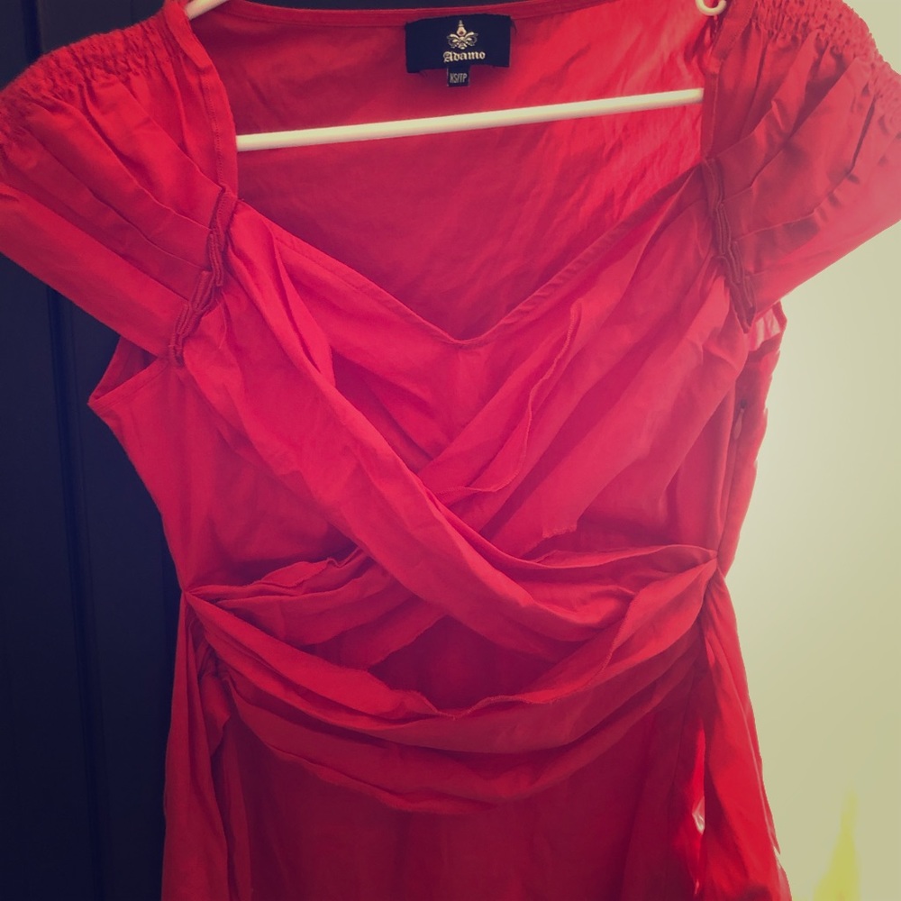 Vintage style of cocktail blouse